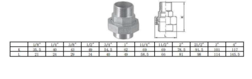 Американка с/с Ду 8 (1/4", 13,5 мм) AISI 304  уплотнение PTFE (прокладка фторопластовая), приварная от компании ООО "ЭПМ-Инжиниринг"